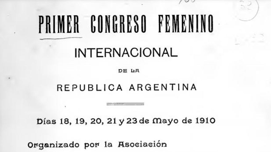 Documento del Primer Congreso Femenino.