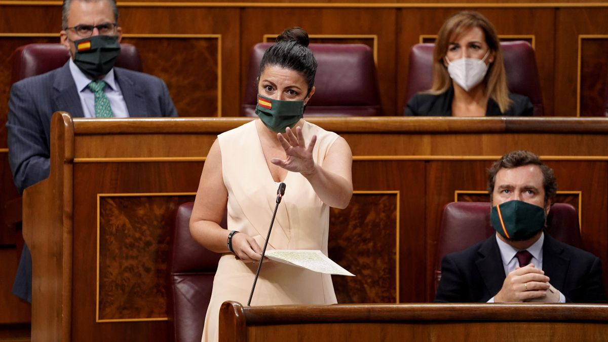 Macarena Olona e Iván Espinosa de los Monteros, en el Congreso