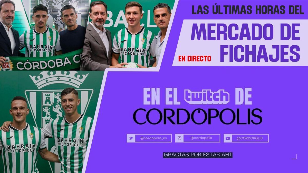 DIRECTO | Córner Cordobés, especial: Último día de mercado de fichajes en Segunda División
