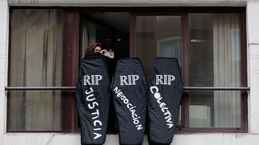 Los sindicatos de Justicia convocan a paros indefinidos a los 45.000 funcionarios para exigir una subida salarial