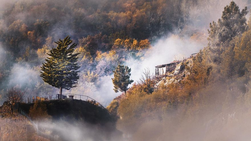 Nieblas. En la Ribeira Sacra son habituales y acentúan la espectacularidad del paisaje.