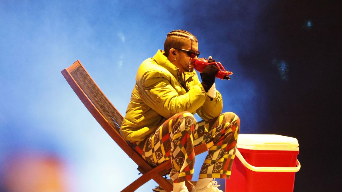 Bad Bunny, en un concierto en Bogotá (Colombia)