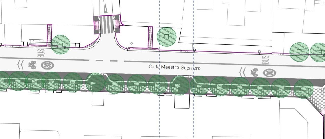 Proyecto de reforma de la calle Maestro Guerrero