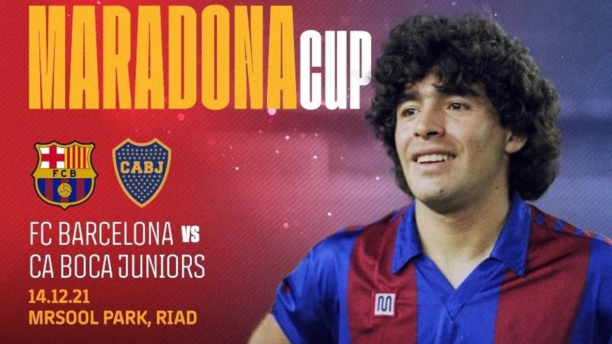 Barça y Boca Juniors disputarán la Maradona Cup, el 14 de diciembre de 2021 en Riad (Arabia Saudí), en honor del astro fallecido