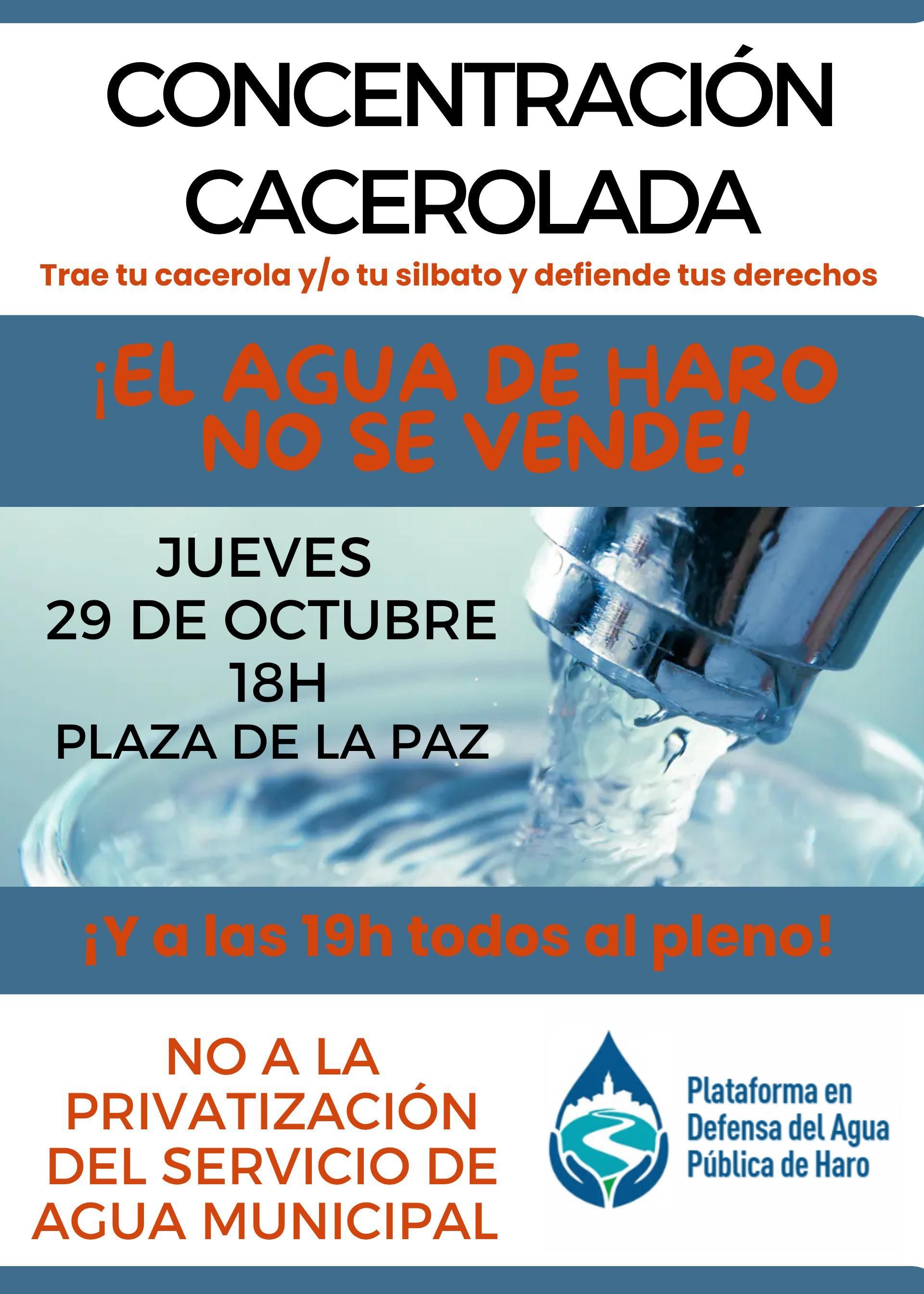 La cacerolada será antes del pleno extraordinario