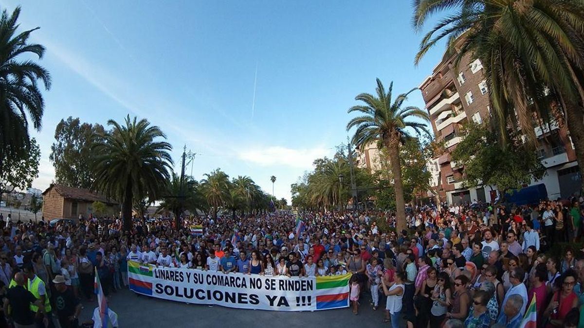 Manifestación del 14 de septiembre en Linares