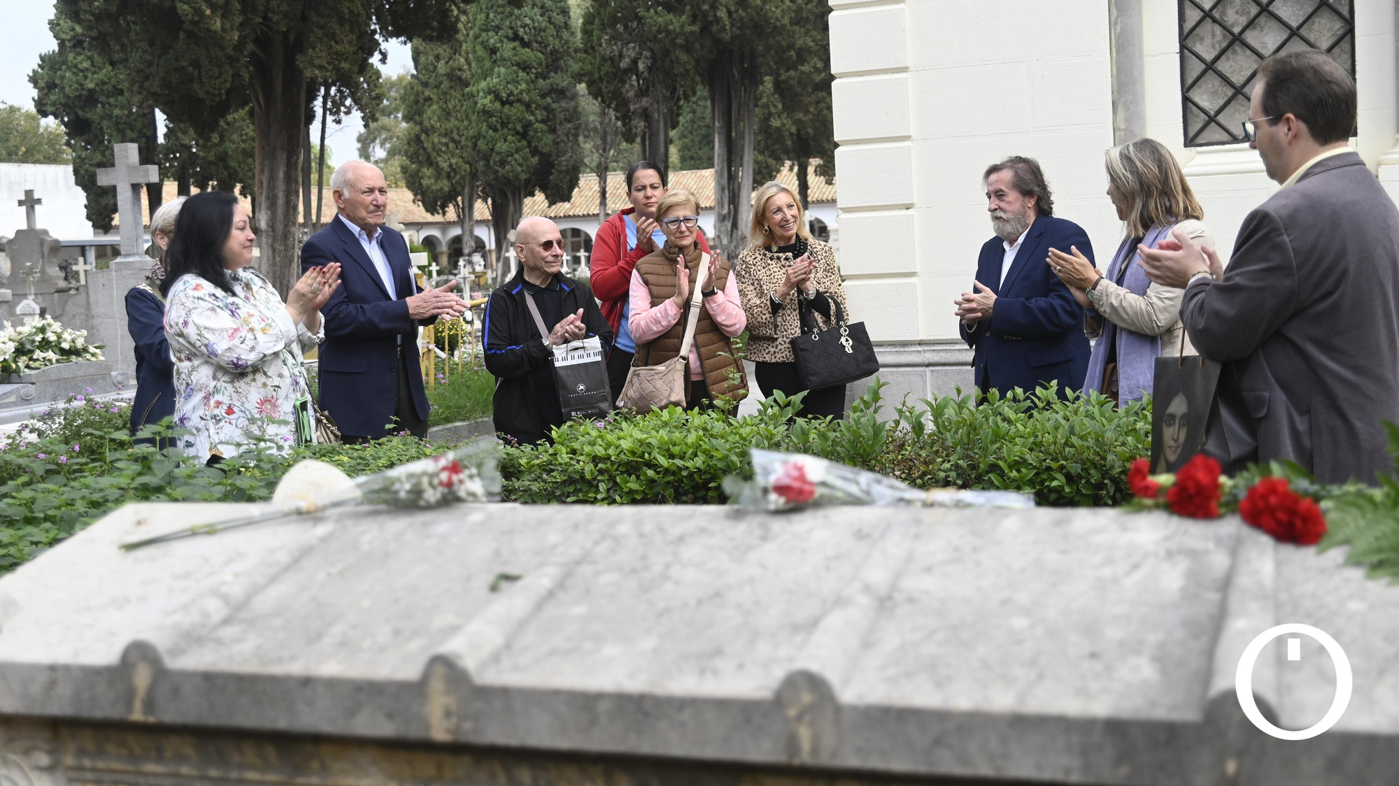 Concentración de pintores y la asociación pro casa museo Julio Romero de Torres