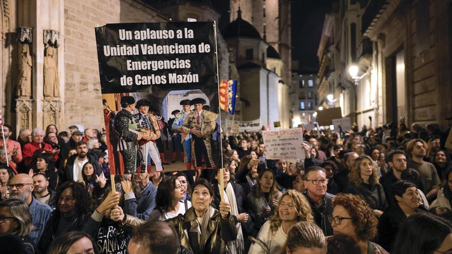 Las víctimas de la dana siguen reclamando responsabilidades a Mazón nueve meses después en la zona cero