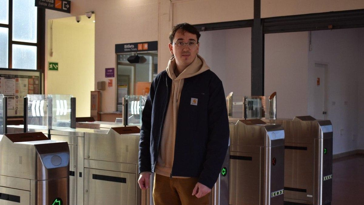 Jofre, en la estación de Rodalies de la Universitat Autònoma de Barcelona, en Cerdanyola del Vallès