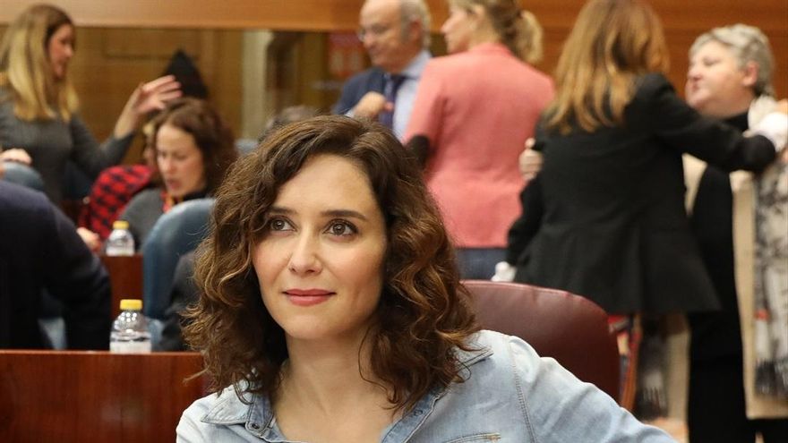 La presidenta de la Comunidad de Madrid, Isabel Díaz Ayuso