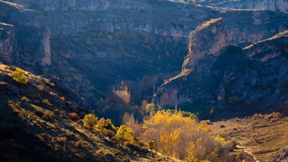 Barranco del río Dulce, en Guadalajara