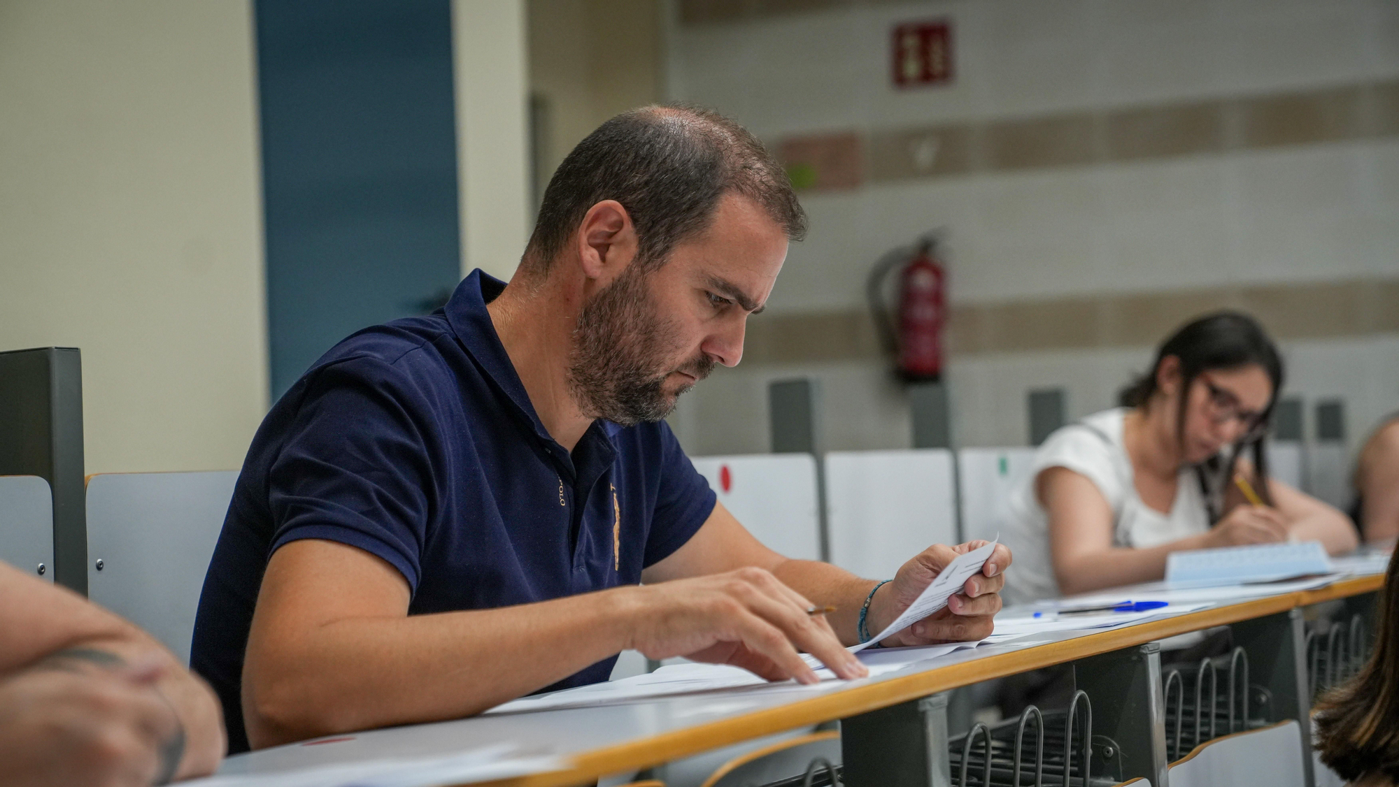 Inicio de la prueba escrita de las oposiciones al cuerpo de Secundaria, de Música y Artes Escénicas y Especialistas en Sectores Singulares de Formación Profesional