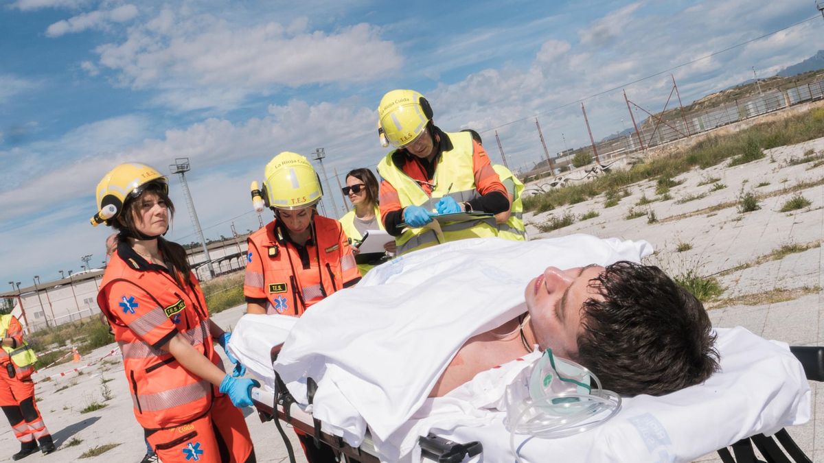 Simulacro de emergencias en Logroño