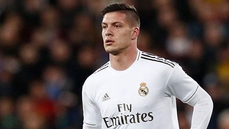 El jugador del Real Madrid Luka Jovic