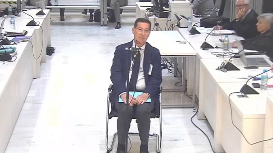 Javier Iglesias, durante su declaración.