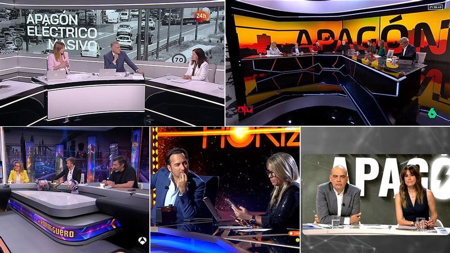 El gran apagón eléctrico en España cambió la noche televisiva, con estrategias muy distintas por cadenas