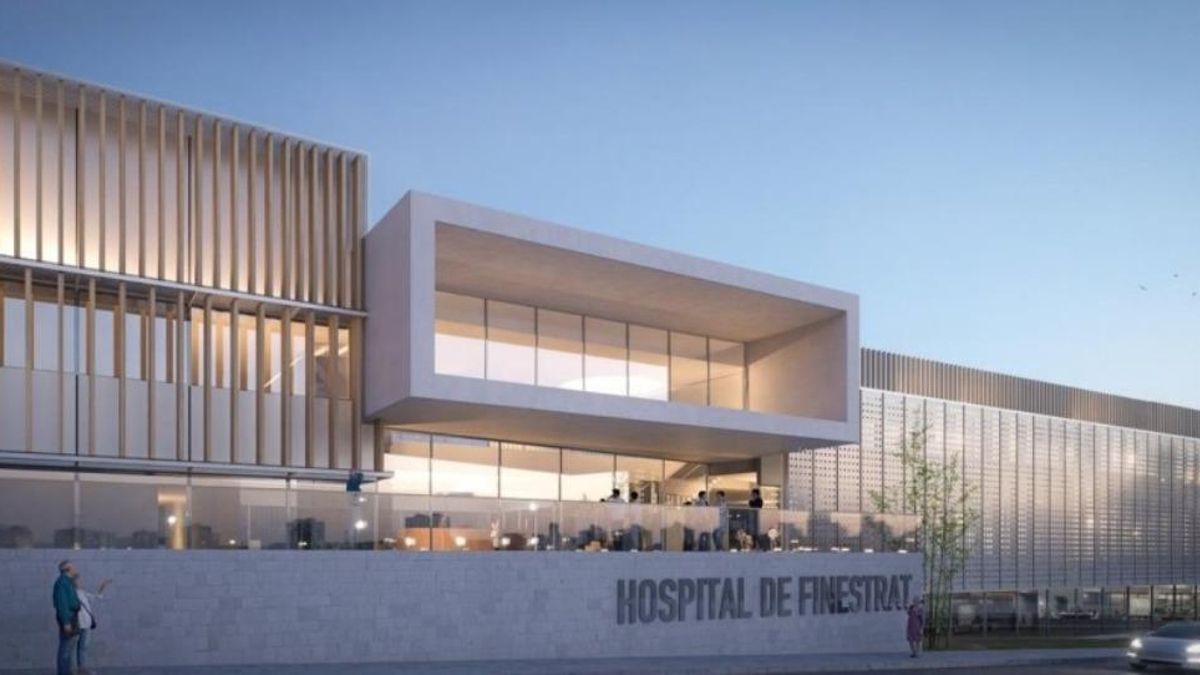 Una imagen renderizada del futuro hospital