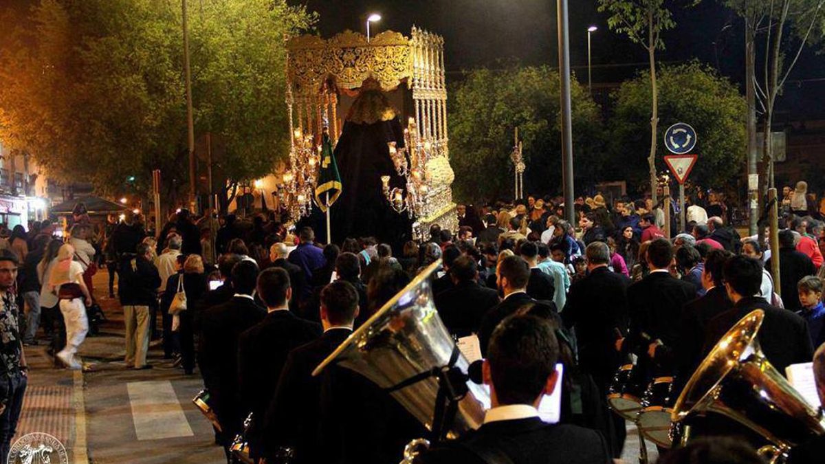 Banda de Música de la Esperanza, en una procesión