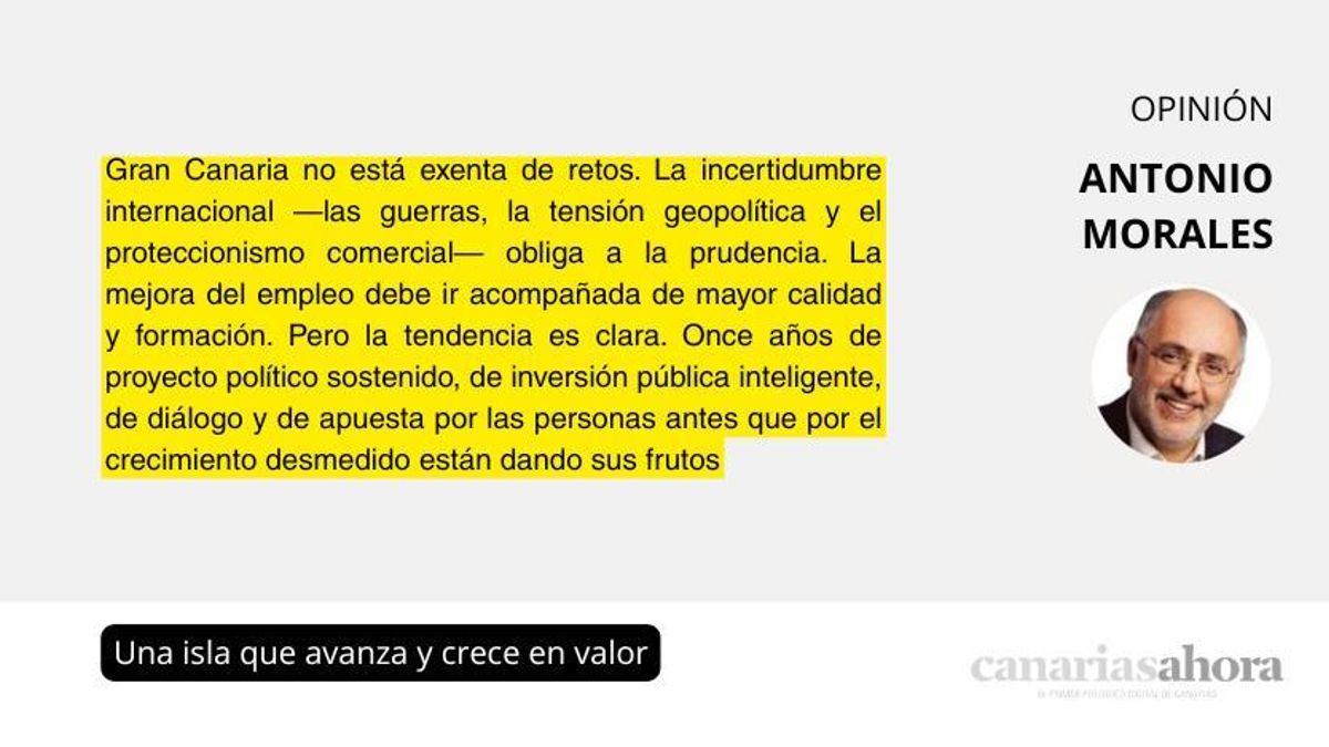 Una isla que avanza y crece en valor