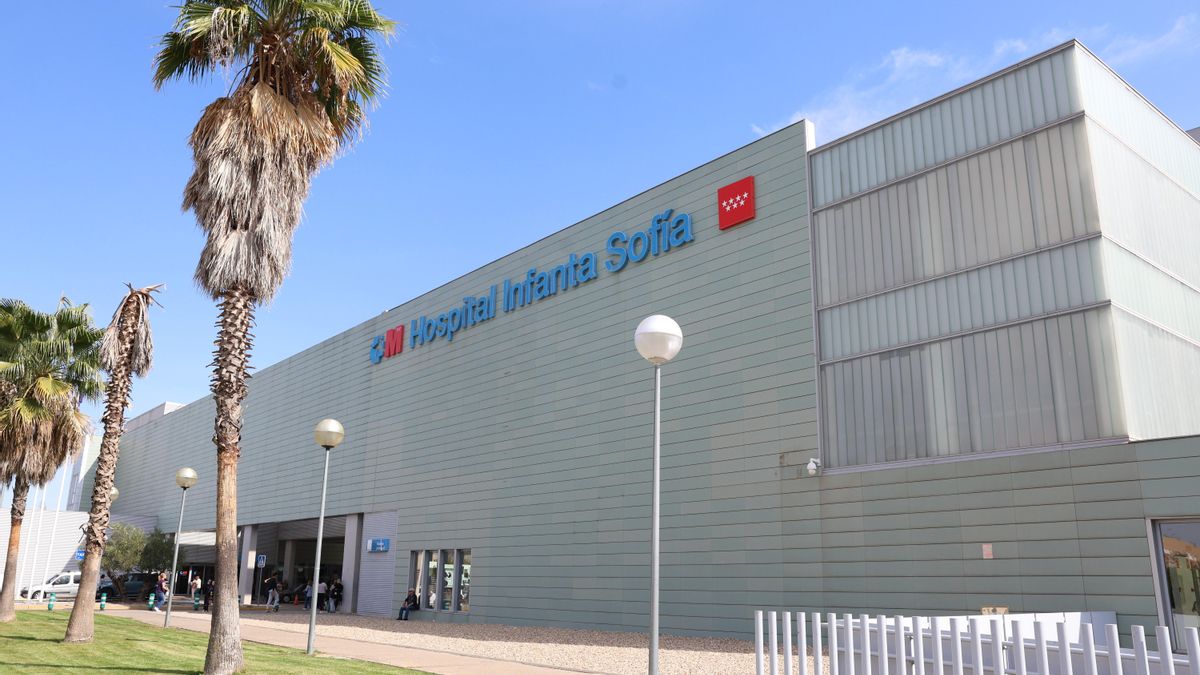 Fachada del Hospital Universitario Infanta Sofía, a 9 de octubre de 2025, en Madrid (España).