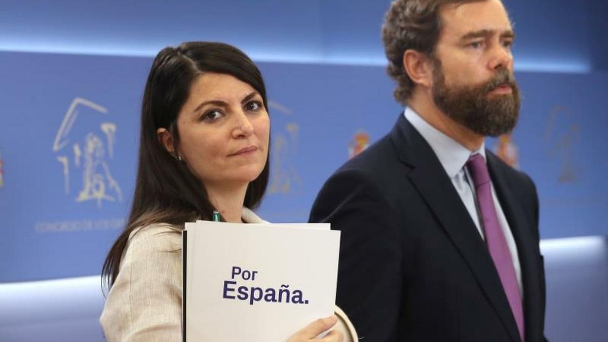 Los dirigentes de Vox, Macarena Olona e Iván Espinosa de los Monteros