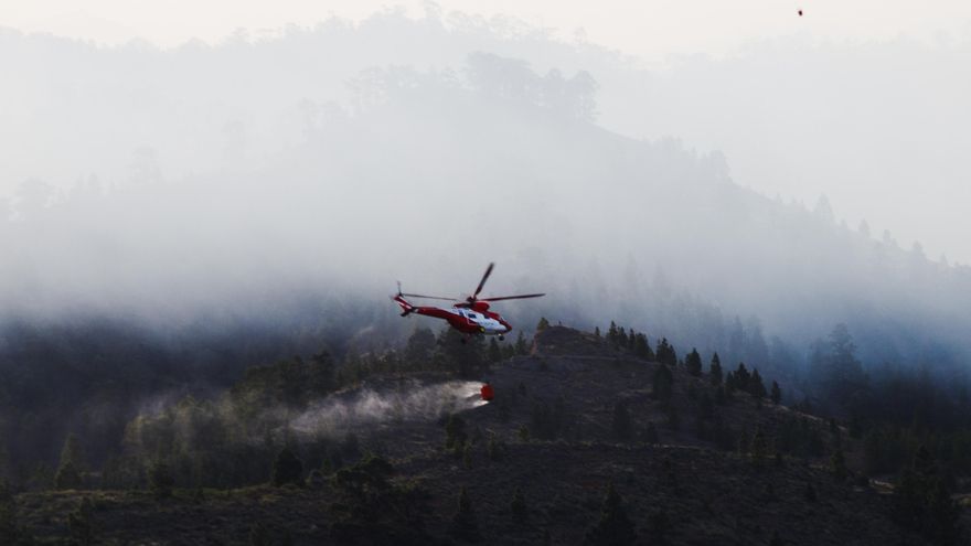 Sobre las llamas del primer incendio de 2021 en Canarias: “Con el viento todo se volvió más complicado”