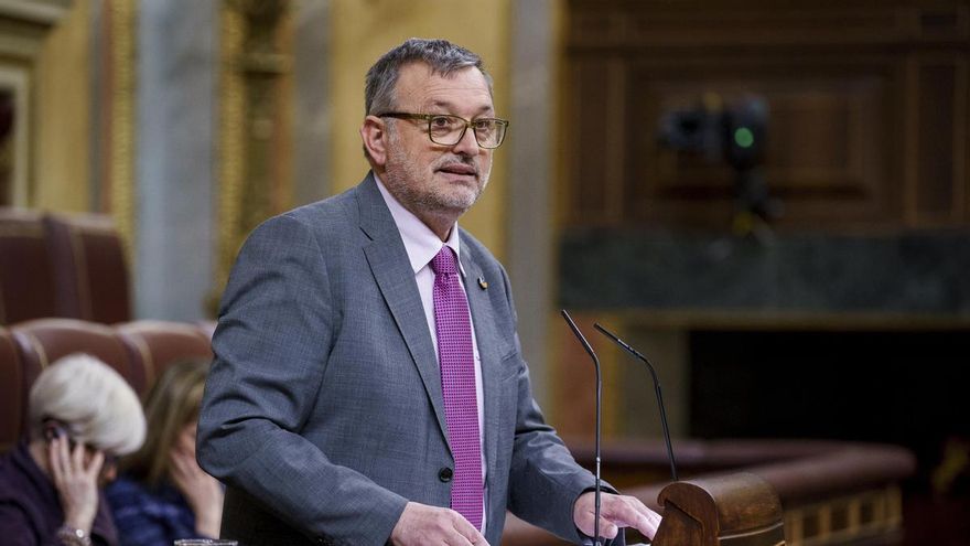 El diputado de Junts Josep Maria Cervera durante un pleno del Congreso.