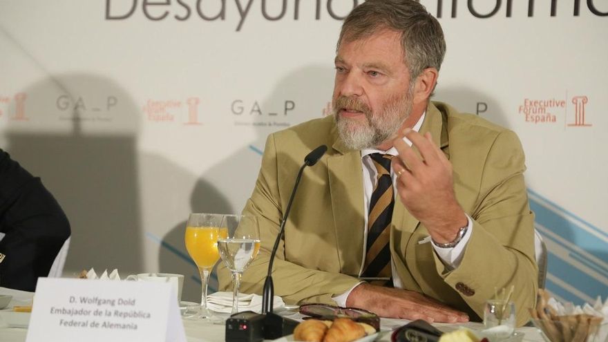 Archivo - El embajador de Alemania en España, Wolfgang Dold, en un desayuno de Executive Forum