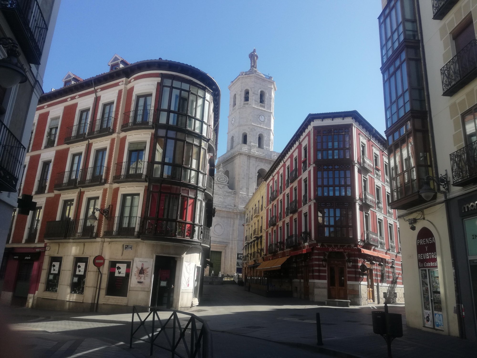 La zona de la catedral de Valladolid.