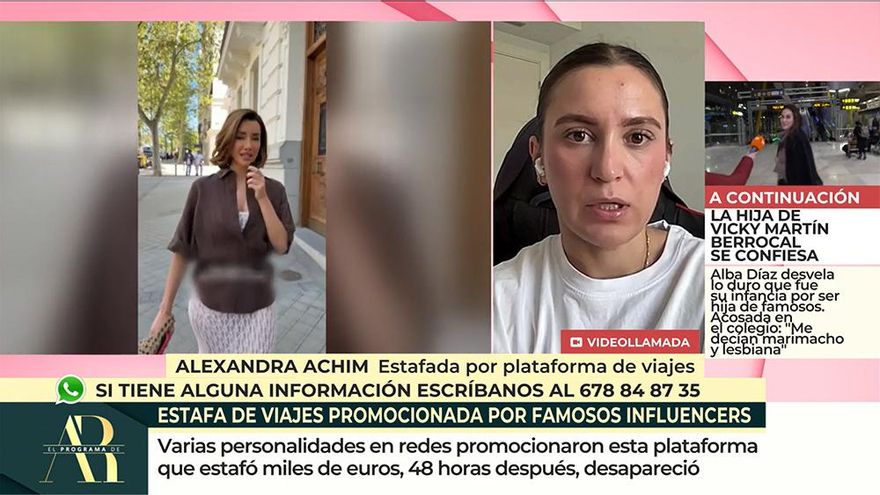 'El programa de AR' recoge denuncias por una estafa promocionada por Nagore Robles, Adara Molinero y Marta Peñate