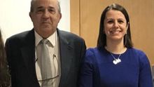 Enrique Álvarez Conde con Alicia López de los Mozos.