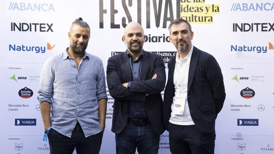 Nacho Carretero, Roberto Saviano e Ignacio Escolar
