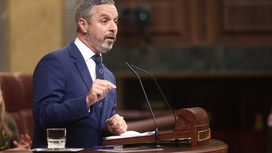 Foto de archivo. El vicesecretario del PP de Hacienda, Vivienda e Infraestructuras, Juan Bravo, interviene durante una sesión plenaria, en el Congreso de los Diputados, a 26 de marzo de 2026, en Madrid (España). Eduardo Parra / Europa Press