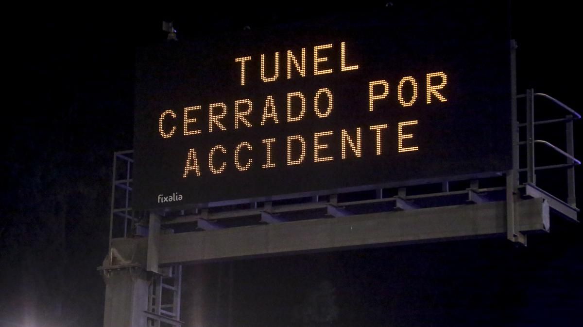 Simulacro de accidente en el túnel de los omeyas