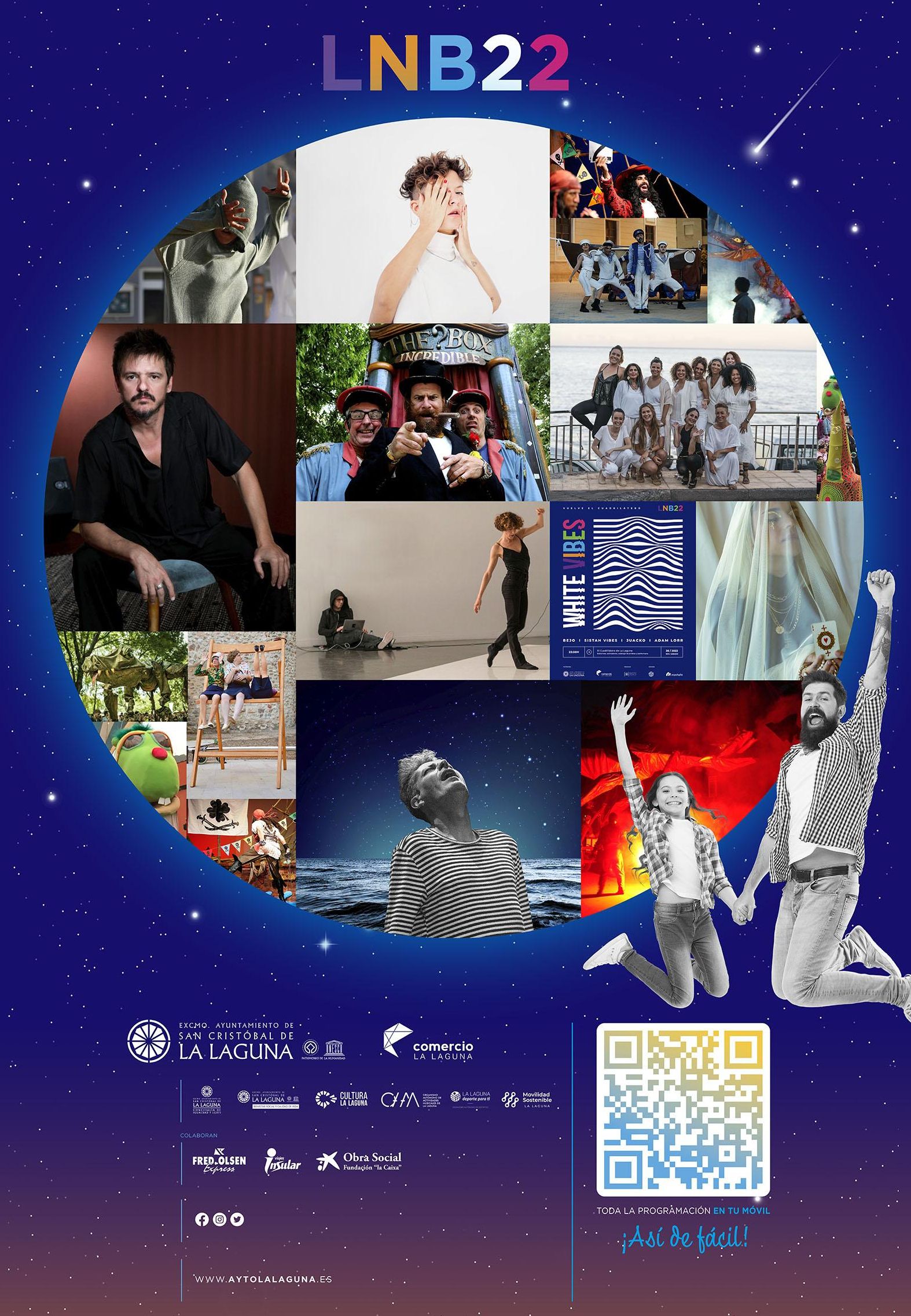 Cartel de la Noche en Blanco de La Laguna 2022