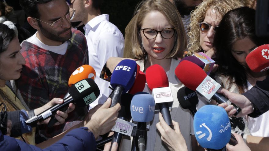 La portavoz de Unidas Podemos en la Asamblea de Madrid, Carolina Alonso.