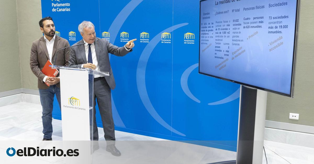 El PSOE de Canarias propone un  reequilibrio fiscal  en la vivienda y un registro de grandes tenedores