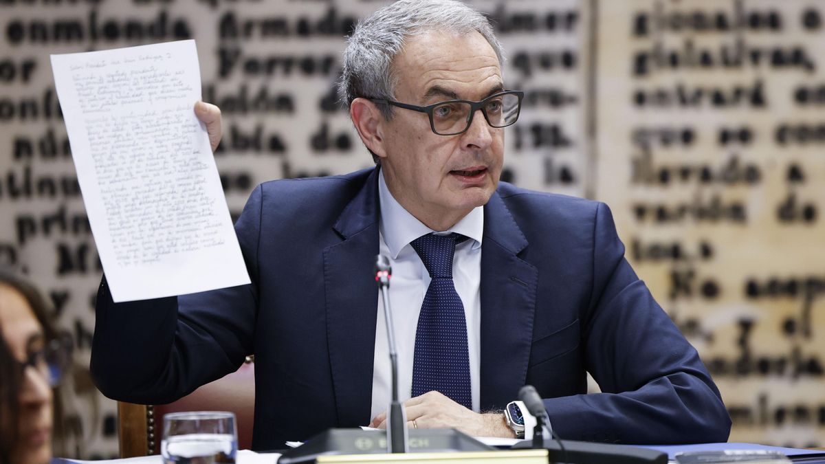 El expresidente del Gobierno José Luis Rodríguez Zapatero comparece en la comisión de investigación del caso Koldo en el Senado. EFE/Chema Moya