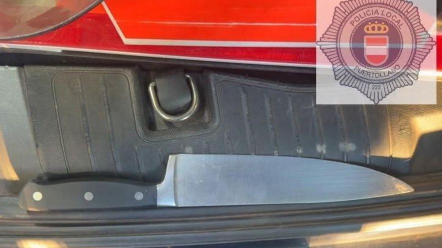 Detenido un hombre en Puertollano mientras amenazaba a su pareja con un cuchillo de grandes dimensiones