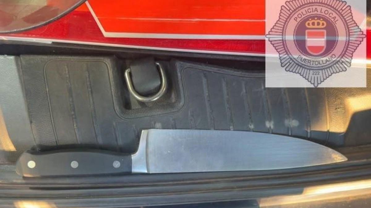 Detenido un hombre en Puertollano mientras amenazaba a su pareja con un cuchillo de grandes dimensiones