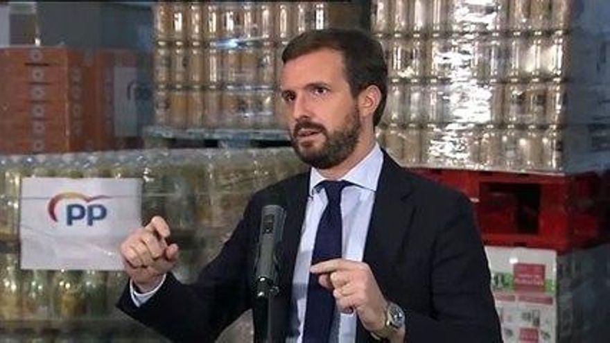 Casado dice que la armonización fiscal de Sánchez es "ilegal"