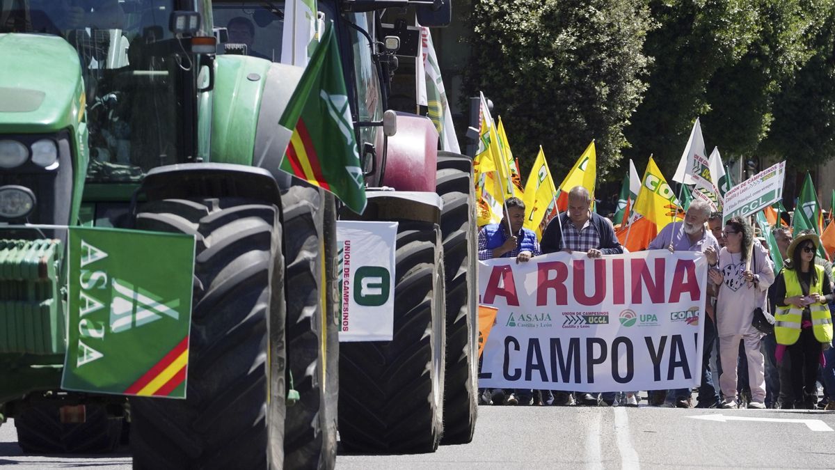 El campo de Castilla y León sale a la calle para pedir ayudas directas y evitar su "ruina"
