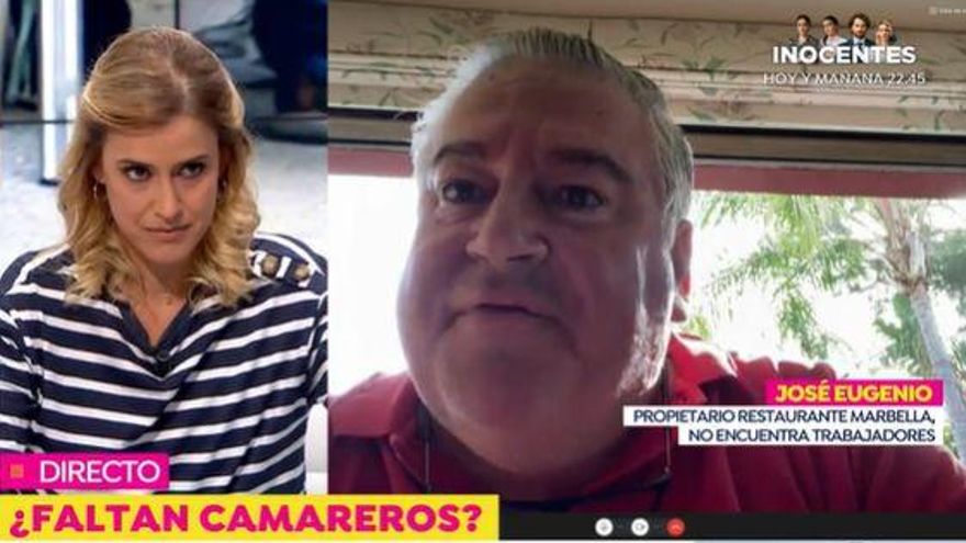 'Espejo Público' entrevista a un hostelero que "no encuentra trabajadores", sin decir que fue acusado de explotación laboral