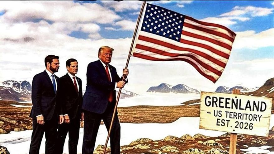 Trump anuncia un acuerdo con Dinamarca para "asumir el control permanente sobre la seguridad en Groenlandia"