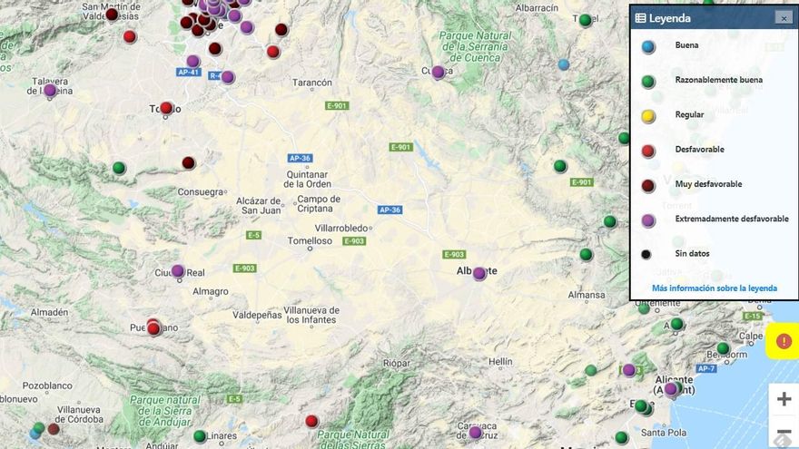 Índice de la Calidad del Aire en Castilla-La Mancha