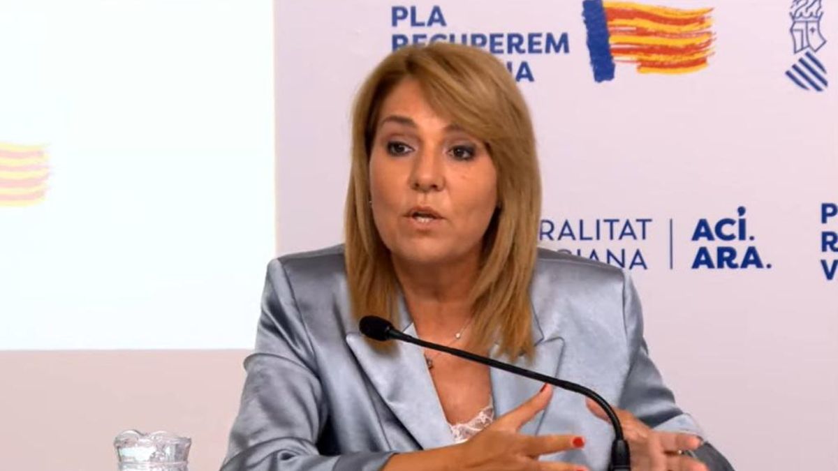 La portavoz del Consell, Susana Camarero, en la rueda de prensa de este martes.