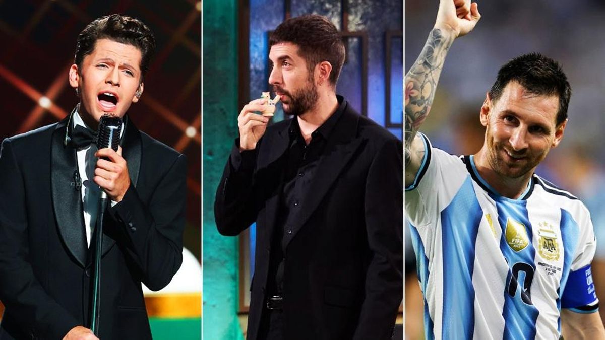 Martín Savi en 'Tu cara me suena' / David Broncano en 'La Revuelta' / Lionel Messi en el Argentina-Cabo Verde del Mundial de fútbol