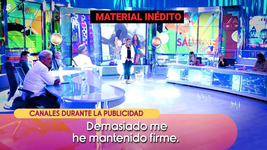 'Sálvame' destapó los audios de Canales fuera de cámaras, y Carlota Corredera defendió al programa