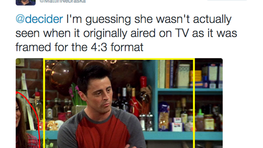 Ejemplo de 'Friends' localizado por un tuitero