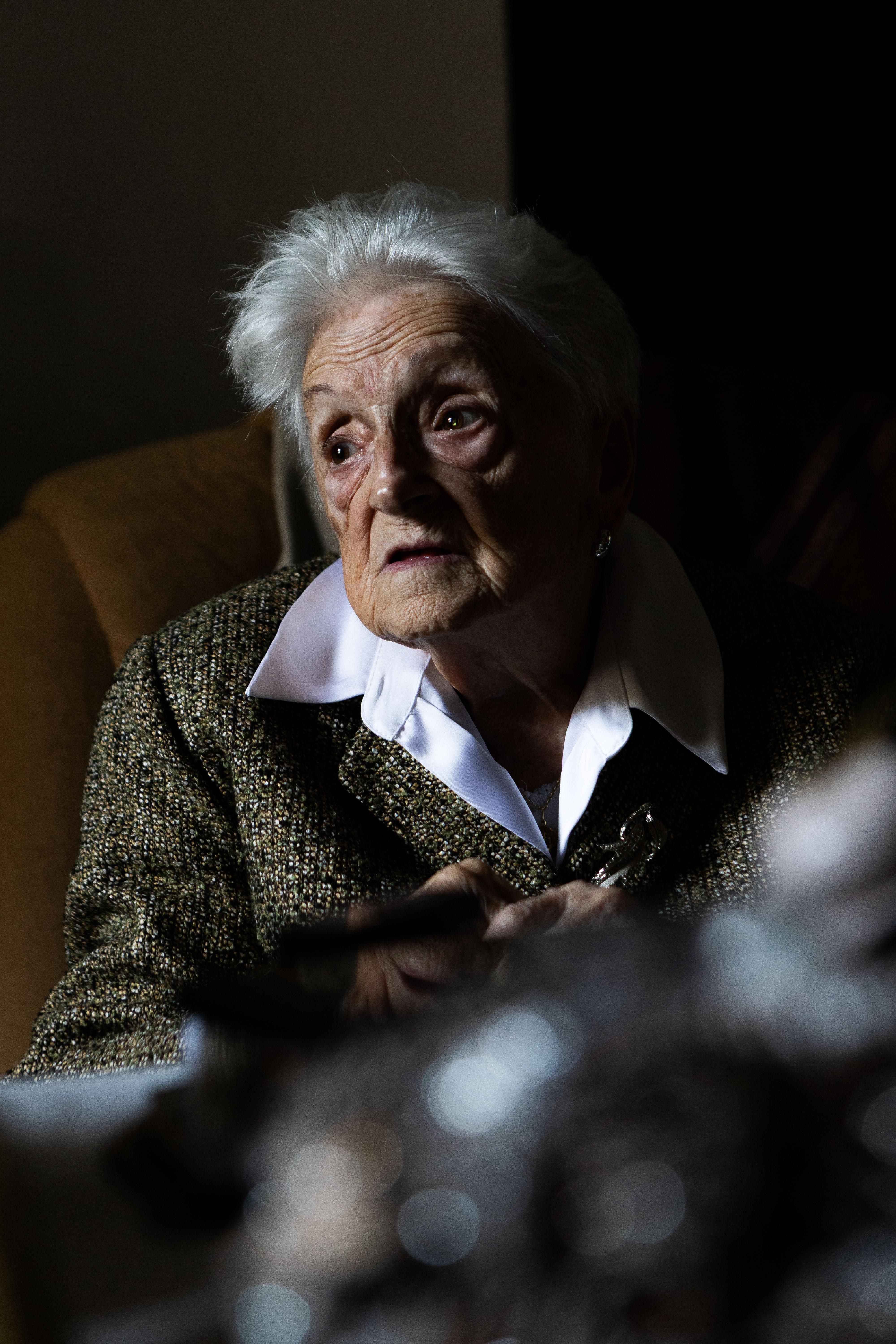 Severa, en un instante de la entrevista